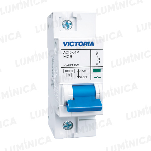 AC10K-1P 100A Breaker Victoria LED de Corriente Alterna 10K 1 Polo 100A - Imagen 1