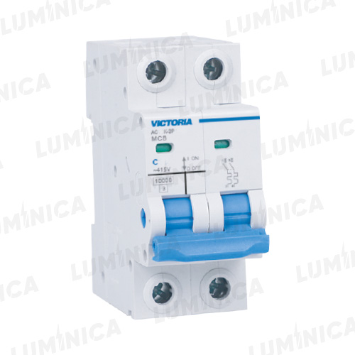 AC10K-2P 25A Breaker Victoria LED de Corriente Alterna 10K 2 Polos 25A - Imagen 1